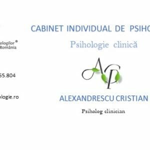 Alexandrescu Cristian, Cabinet individual de psihologie